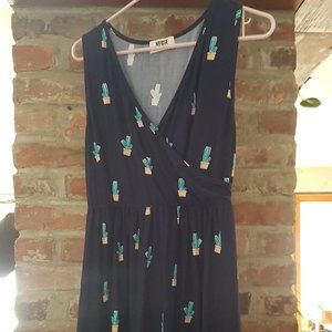 Cactus Pattern Maternity Dress